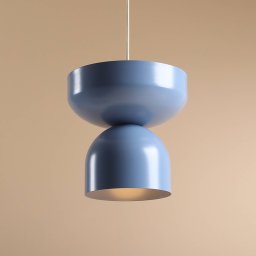 ALDEX Api pendant light, blue, Ø 30 cm, metal