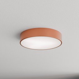 TEMAR LIGHTING Cleo 400 ceiling lamp, copper, sensor, IP54, Ø 40 cm, metal