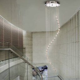 Searchlight Hallway hanging light with crystal elements 180 cm