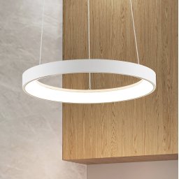 Arcchio LED pendant light Vivy, Ø 38 cm, white, metal