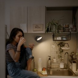 OSRAM LED rechargeable wall light NIGHTLUX CONE, black, touch dimmer