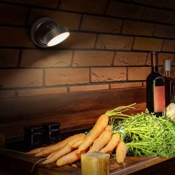 OSRAM LED rechargeable wall light NIGHTLUX ROUND, black, touch dimmer