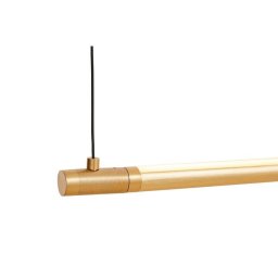 LOOM DESIGN LED pendant light Straw 200, gold, aluminium