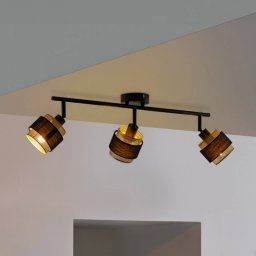 OSRAM Decor Spot Hornet ceiling light, 3-bulb, black/gold