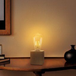 OSRAM Vintage 1906 table lamp, wood with LED bulb E27