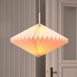 OSRAM Decor Paper Diamond pendant light, white, paper, E27