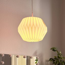 OSRAM Decor Paper Gem pendant light, white, paper, E27