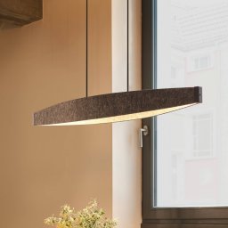 OSRAM LED hanging light Decor Flat Felt, grey, felt, 3,000 K
