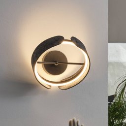 OSRAM LED wall lamp Decor Curve Felt, grey, felt, 3,000 K