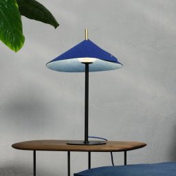 OSRAM Decor Flip table lamp, blue, felt, G9, adjustable