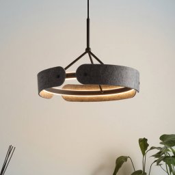 OSRAM LED hanging light Decor Curve Felt, grey, felt, 3,000 K