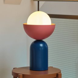 OSRAM Decor Bowl table lamp, blue/pink, steel, E14