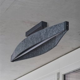 OSRAM LED ceiling lamp Decor Flat Felt, grey, felt, 3,000 K