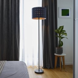 OSRAM Decor Felt Weaving Cans floor lamp, grey, 1-bulb, E27
