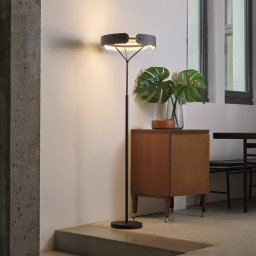 OSRAM LED floor lamp Decor Curve Felt, grey, felt, 3,000 K