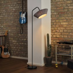 OSRAM Decor Strip floor lamp, grey, textile, E14