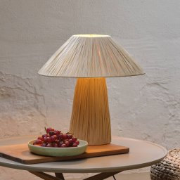 OSRAM Decor Bamboo Paper Hat Table Lamp, Bamboo, E27