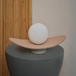 OSRAM Decor Pearl table lamp, beige, felt, G9