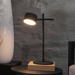 OSRAM LED table lamp Decor Kyoto, aluminium, black, dimmable