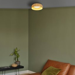 OSRAM LED ceiling lamp Decor Bamboo Paper, Ø 30 cm, bamboo