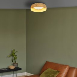OSRAM LED ceiling lamp Decor Bamboo Paper, Ø 50 cm, bamboo