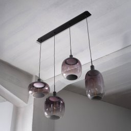 OSRAM hanging light Decor Needle Linear, grey, steel, 4-bulb E27