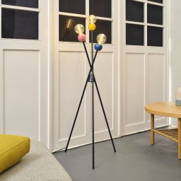 OSRAM Decor Bubble floor lamp, colourful, 3-bulb, steel, E27