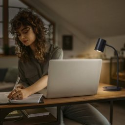 OSRAM Office Line Desk Trapezium table lamp, black, GU10