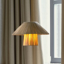 OSRAM hanging light Decor Bamboo Paper Hat Ø 40 cm, Bamboo, E27