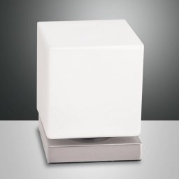 Fabas Luce With touch dimmer - Brenta LED table lamp nickel