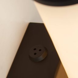 Searchlight LED bathroom wall lamp Wales black/marbled 35 cm steel/resin