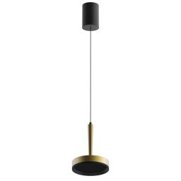 LOOM DESIGN LED pendant light Nyx P1, brass, aluminium