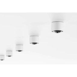 LOOM DESIGN LED ceiling light Air, white, aluminium, Ø 10 cm