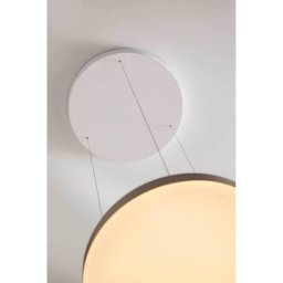 LOOM DESIGN LED pendant light Avela, grey, aluminium, Ø 36 cm