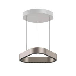 LOOM DESIGN LED pendant light Trigon, grey, aluminium, 40 cm