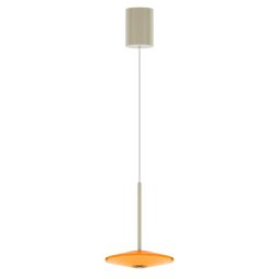 LOOM DESIGN LED pendant light Solene, orange, glass, Ø 20 cm