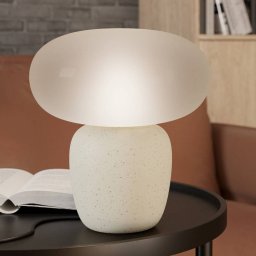 EGLO Cahuama table lamp, black/white, ceramic