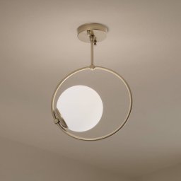 Opviq Dolunay ceiling light, Ø 26 cm, gold-coloured, glass, E27
