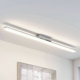 Lindby LED bathroom ceiling light Levke, 100 cm, dimmable, IP44