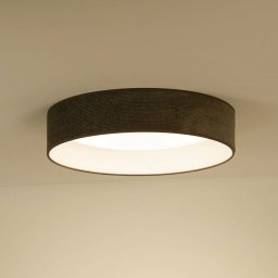 Duolla LED ceiling lamp Plafond, cord dark grey, Ø 45 cm, 3-step dimmable