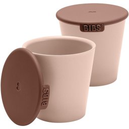 BIBS Cup Set Cup with cap Blush 2 pc