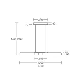 HerzBlut LED pendant light Lana del nero, wood, dimmable
