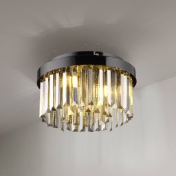 JUST LIGHT. GmbH JUST LIGHT. Kulunka ceiling lamp, crystal glass, black