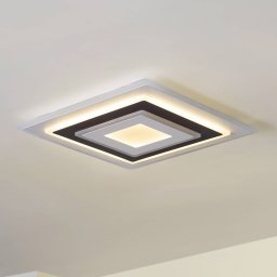 Lindby LED ceiling light Rebeka, 50 x 50 cm, CCT, dimmable