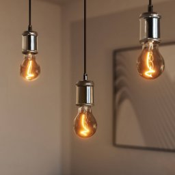 OSRAM VINTAGE 1906 BOBBIN hanging light, grey, metal, Ø 10 cm