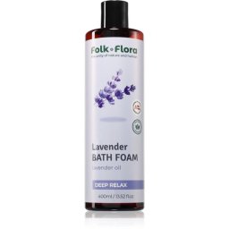 Folk & Flora Lavender Bath Foam with soothing effect 400 ml
