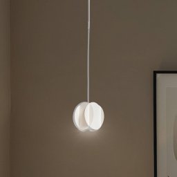 HELAM GAMBIT pendant light, cream white, Ø 10 cm, metal, GU10 LED