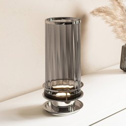 Quintiesse Arno table lamp smoked glass polished nickel