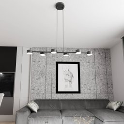 EMIBIG LIGHTING Ceiling spotlight, Megara, length 80 cm, metal, 6-bulb.