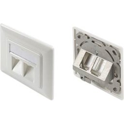 TTL NETWORK TTL 1800-02RW - Frame set for 2x keystone module, 80 x 80 mm, unassembled